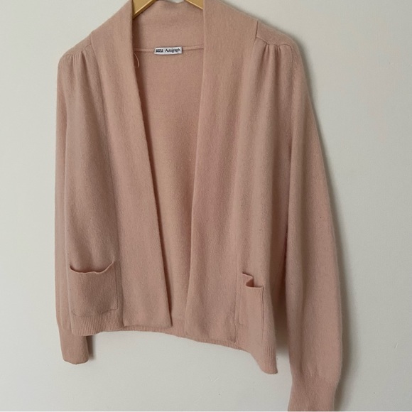 Autograph Marks & Spencer Pure Cashmere Cardigan in Light Pink size Small - Picture 2 of 8